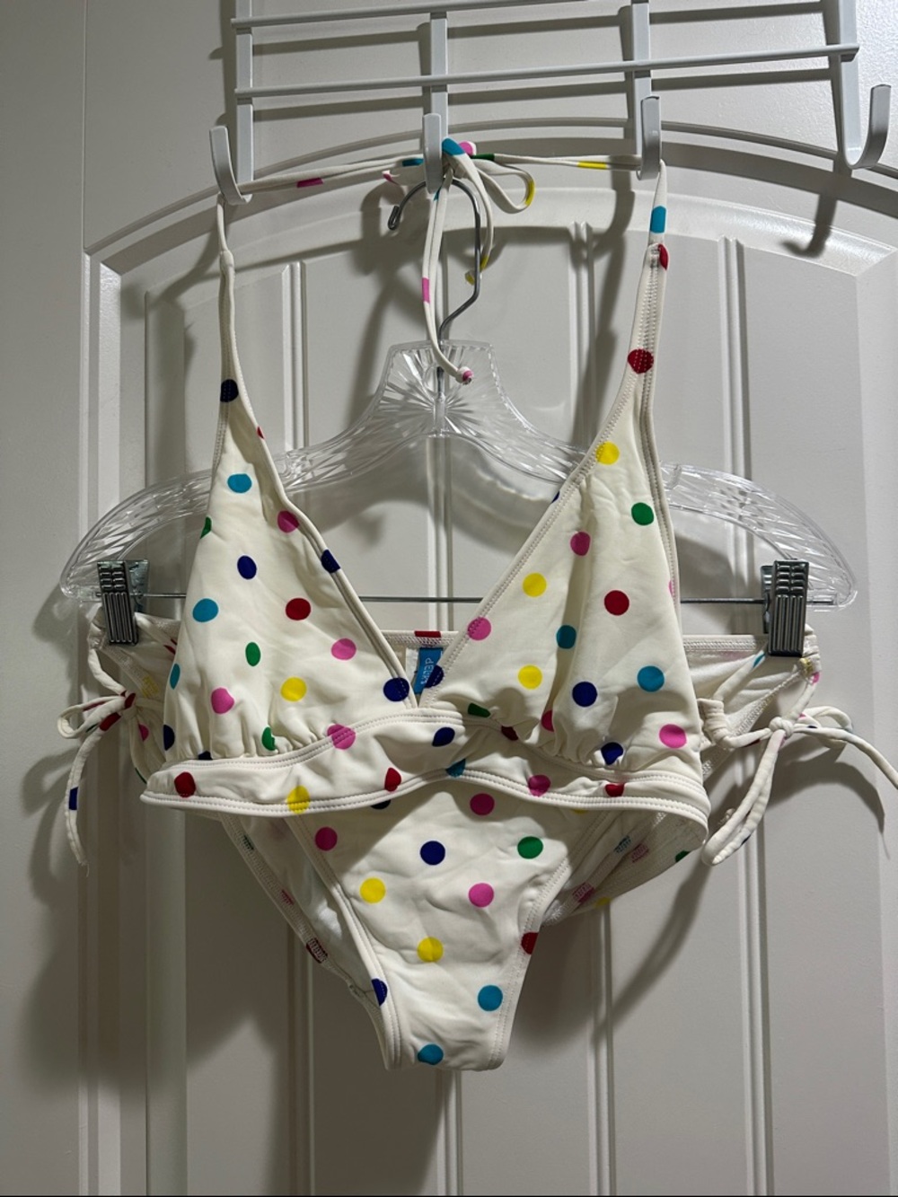 delia’s White Polka Dot Bikini Set